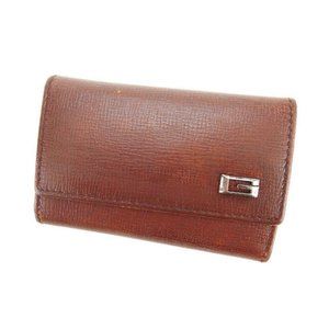 Gucci Key holder Key case G logos Brown Black Woman Authentic Used Y3310